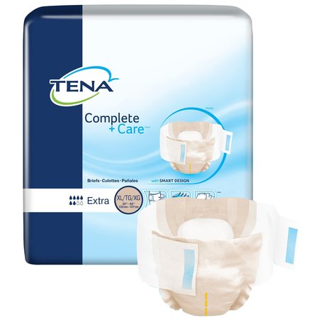 TENA Complete + Care Incontinence Brief XL Extra, Extra, PK 72 69980